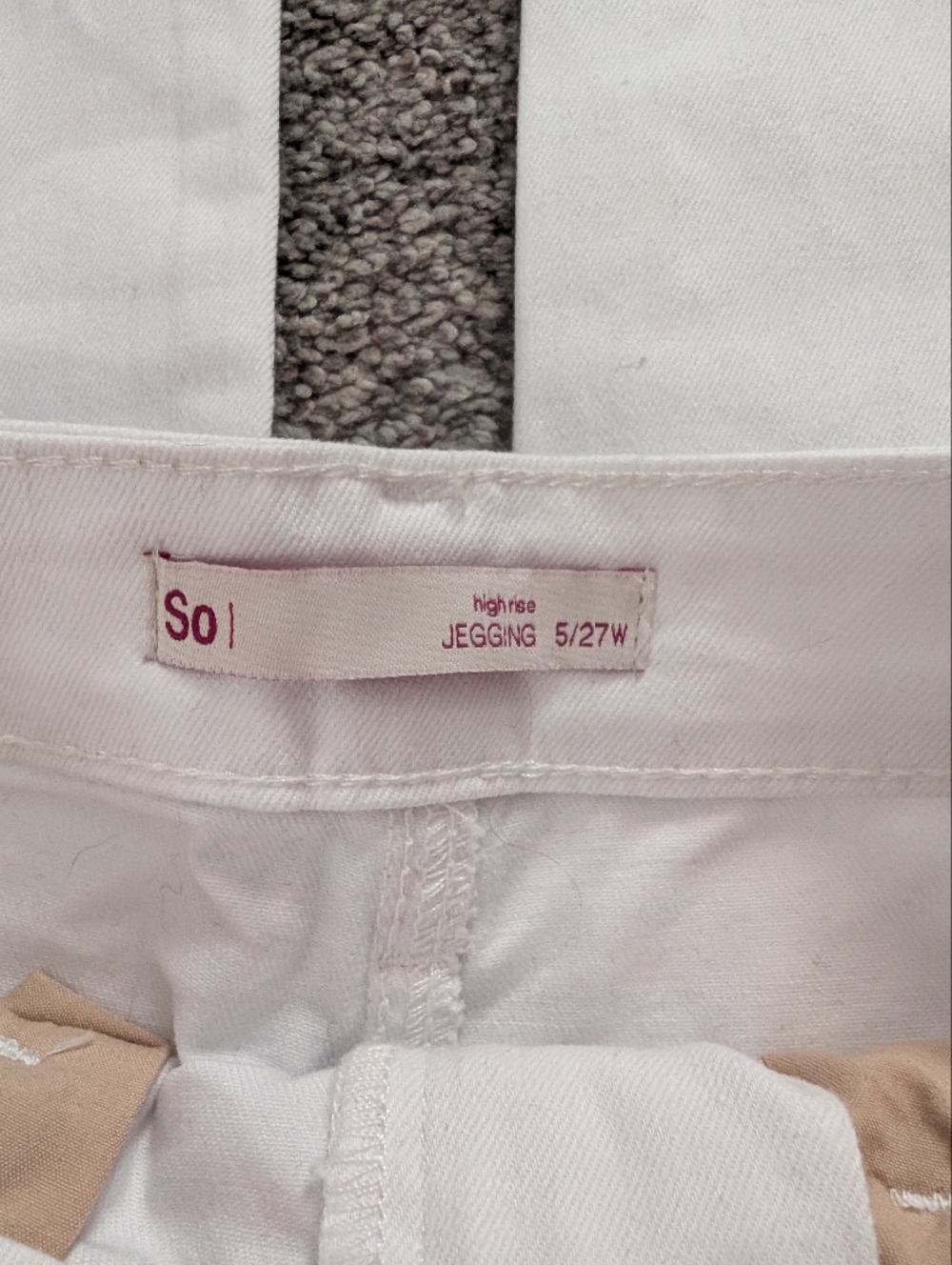 SO White High Rise Jeggings - Picture 4 of 4